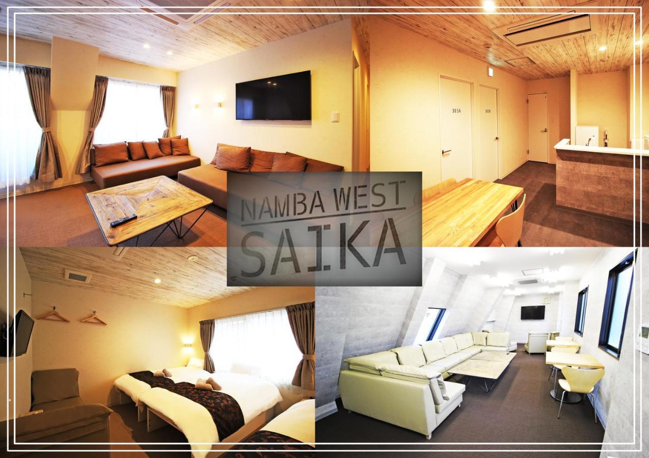 Namba West Saika Apartment Осака Екстериор снимка